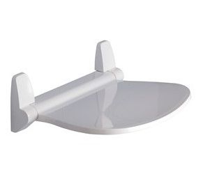 ORIGINS LIVING GEDY SOUND WHITE HINGED SHOWER SEAT, 2282-02